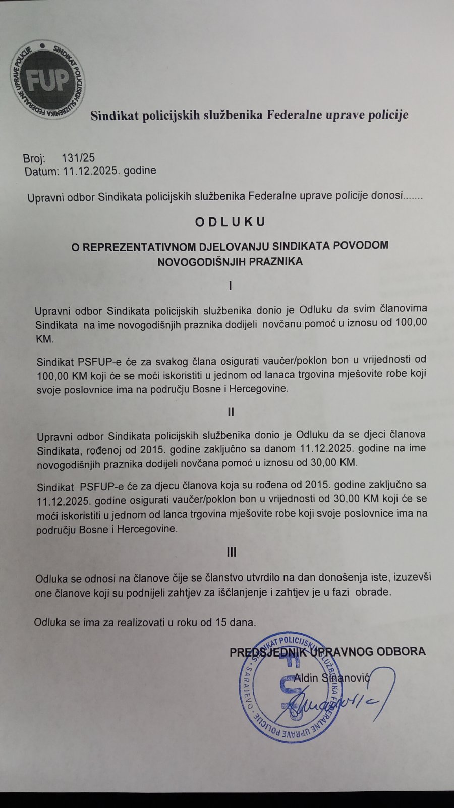 Obavijest paketici